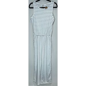 Striped sleeveless jumpsuit size medium